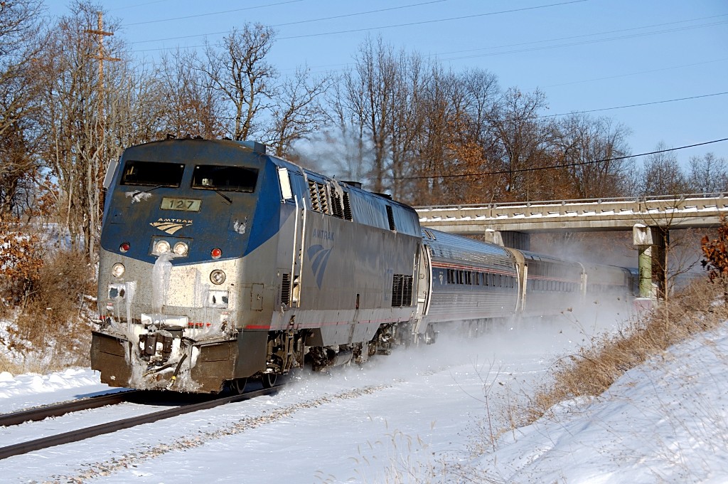Had a few minutes to shoot an actual train on the way back from Elkhart this weekend.
