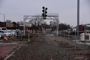 Old track 1 and 2 closed off