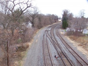 CP 421 looking east from Prairie St