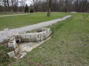 Reclaimed Concrete Block Culvert